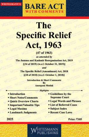 The Specific Relief Act,1963 Bare Act English Edition 2025
