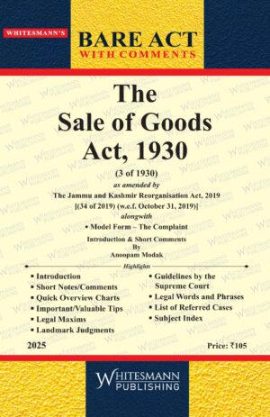 The Sale of Goods Act,1930 Bare Act English Edition 2025