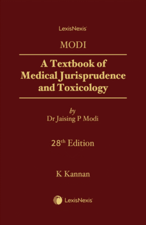 A Textbook of Medical Jurisprudence and Toxicology, 28th Edition 2025 - By Modi