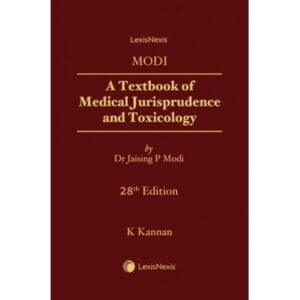 A Textbook of Medical Jurisprudence and Toxicology, 28th Edition 2025 - By Modi