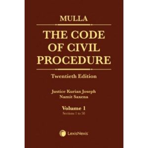 The Code of Civil Procedure (set of 3 volumes)(Reprint), 20th Edition 2025 - By Mulla
