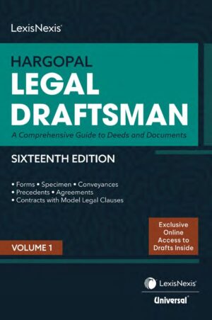 Hargopal Legal Draftsman(set of 2 vols.),16th Edition 2025-by Hargopal